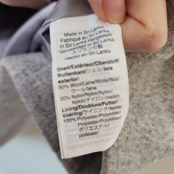 J.Crew Heather Dusk Italian Stadium-Cloth Wool Chateau Parka Coat  2 - Picture 6 of 6